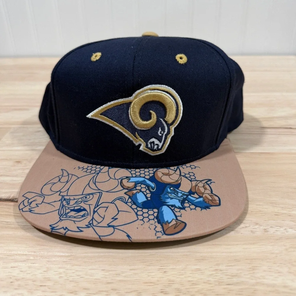 NFL Team Apparel Rams Snapback Hat Football Youth OSFM Blue Gold